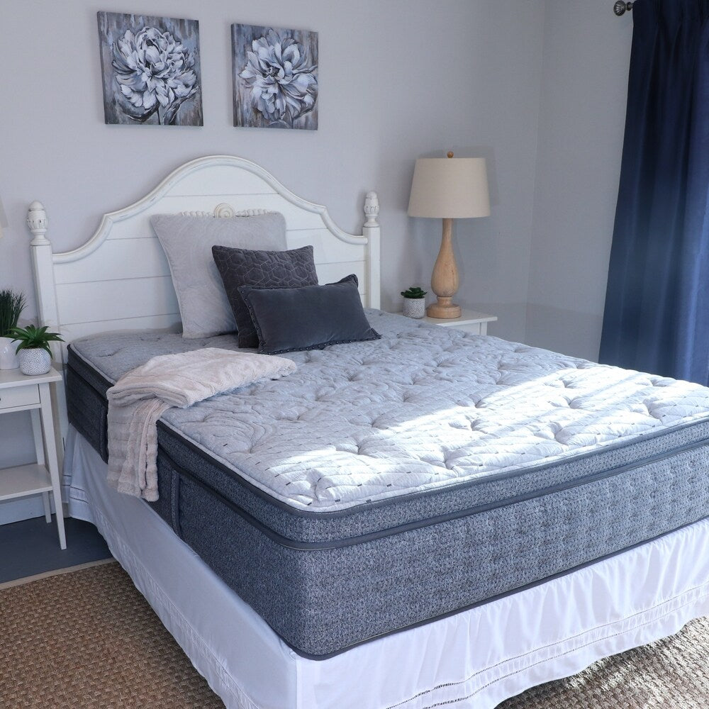 Laura Ashley Maria 13-inch Euro Top Gel Latex Hybrid Mattress by King Koil