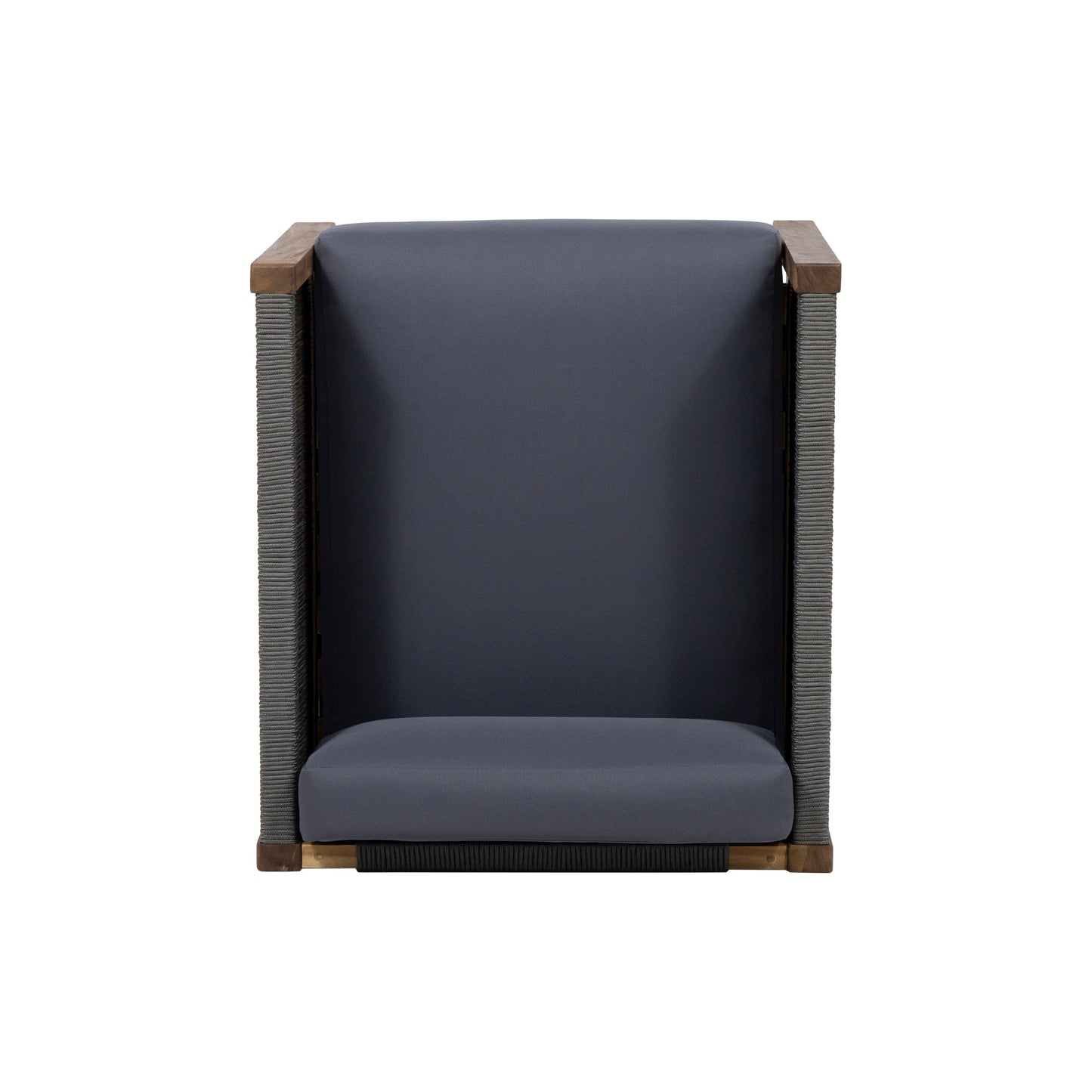Laurel Acacia Wood and Rope Outdoor Club Chair by Christopher Knight Home