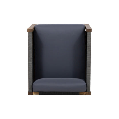 Laurel Acacia Wood and Rope Outdoor Club Chair by Christopher Knight Home