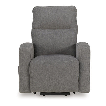 Lawson Power Lift Recliner Chair, Gray Polyester, Soft Foam Cushioned