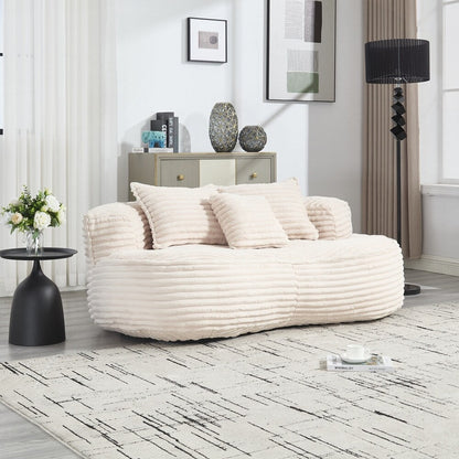Lazy Sofa Durable Comfort Lounger High Back Bean Bag Chair Couch for Adults and Kids - 2 Seat