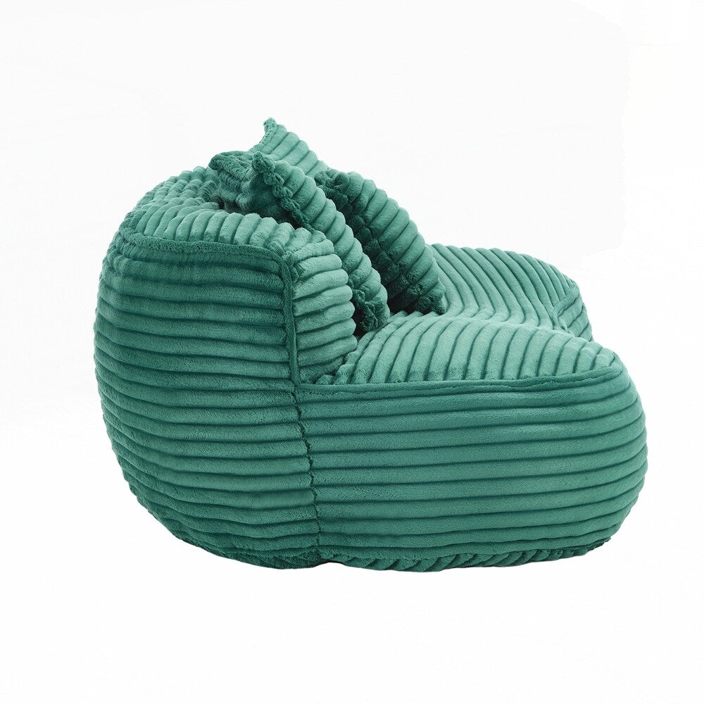 Lazy Sofa Durable Comfort Lounger High Back Bean Bag Chair Couch for Adults and Kids - 2 Seat