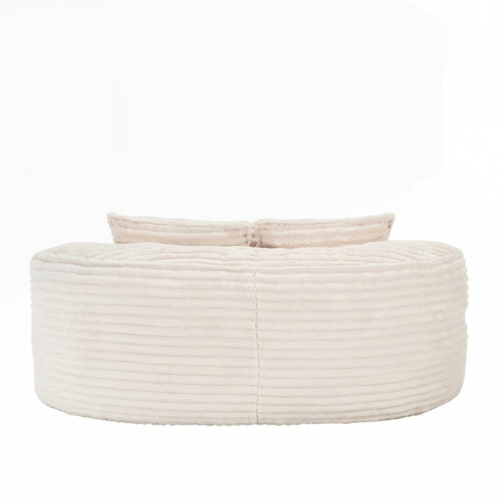 Lazy Sofa Durable Comfort Lounger High Back Bean Bag Chair Couch for Adults and Kids - 2 Seat