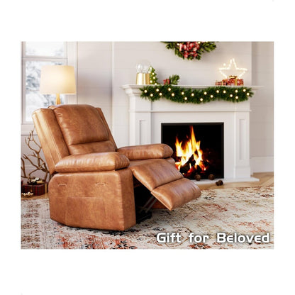 Leather Power Lift Recliner with Heat & Massage