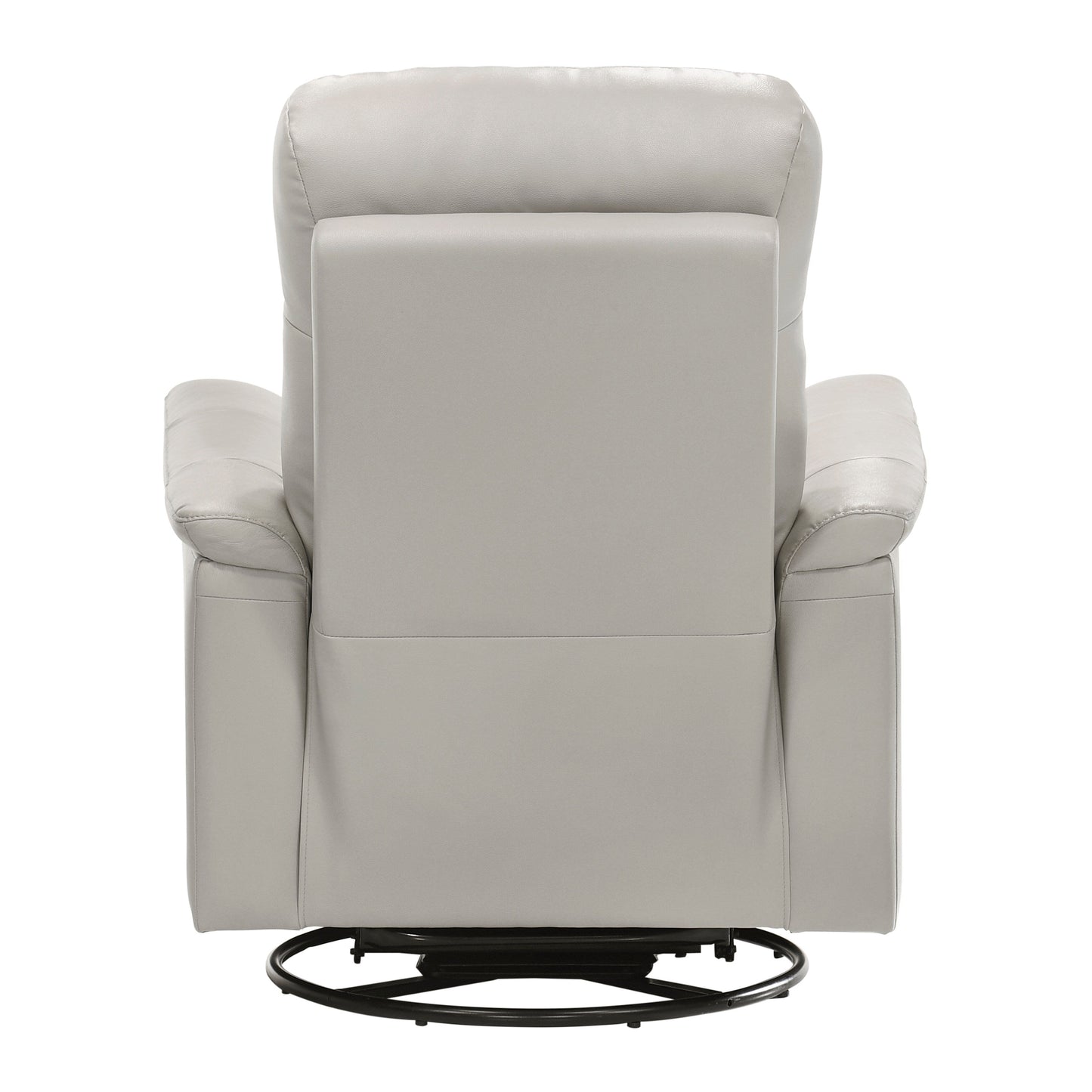 Leather Upholstered Reclining Chair Swivel Glider Motion Modern Living Room Furniture Comfort Chair 1pc