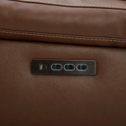 Liberty Furniture Cameron Power Leather Recliner with Charging Port