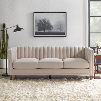 Lifestorey Paxton Channel Back Tuxedo Sofa