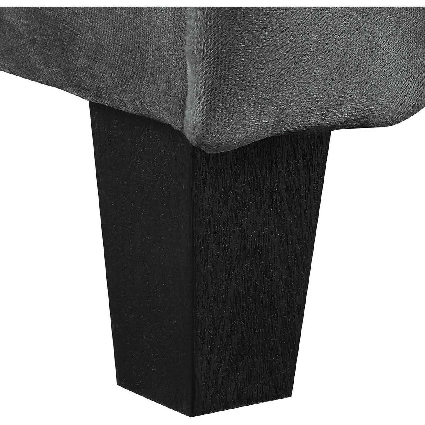Lifestyle Solutions Harrington Sofa - Modern Grey & Dark Grey Two-Tone Upholstered Loveseat for Living Room