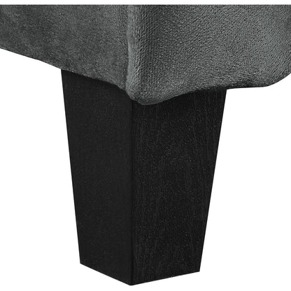 Lifestyle Solutions Harrington Sofa - Modern Grey & Dark Grey Two-Tone Upholstered Loveseat for Living Room