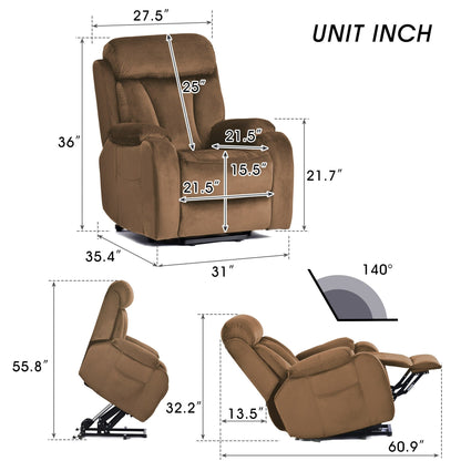 Lift Chair Recliner for Elderly Power Remote Control