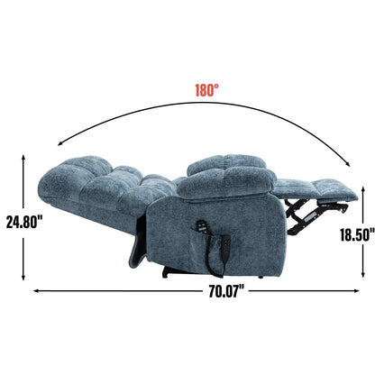 Lift Recliner Chair Heat Massage Dual Motor Infinite Position