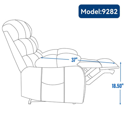 Lift Recliner Chair Heat Massage Dual Motor Infinite Position