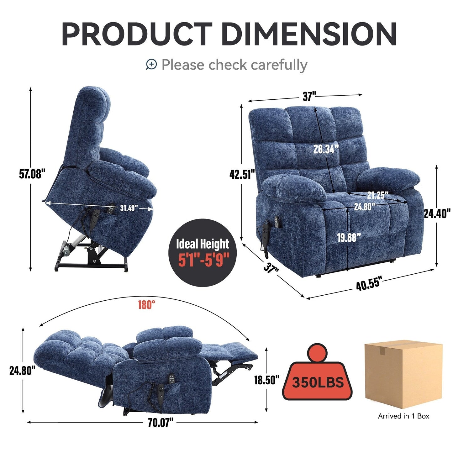 Lift Recliner Chair Heat Massage