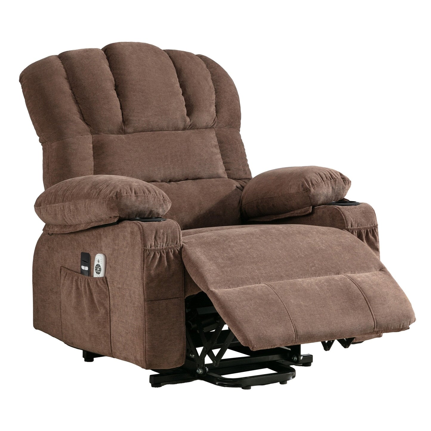 Lift Recliner Chair with Massage and Heat - Remote Control, USB Port, 8-Point Vibration