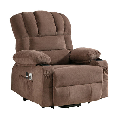 Lift Recliner Chair with Massage and Heat - Remote Control, USB Port, 8-Point Vibration