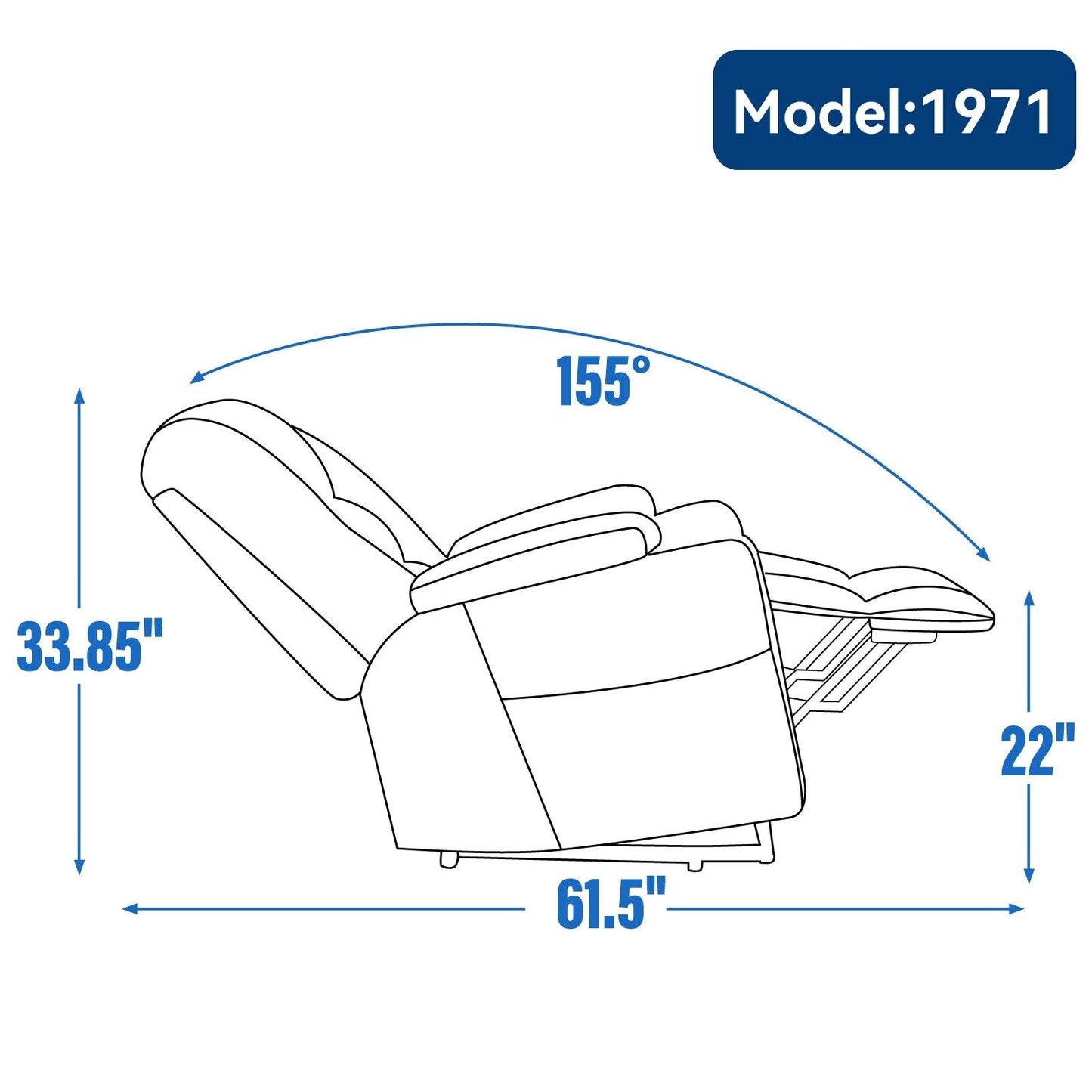 Lift Recliner Chair with Massage and Heat for Elderly, Overstuffed Wide Recliners, Heavy Duty Motion Mechanism with USB