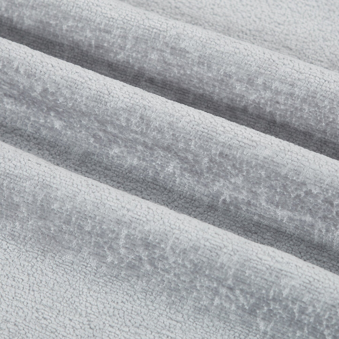 Light Gray Chenille Upholstered 3-seater Sofa with Plastic Legs