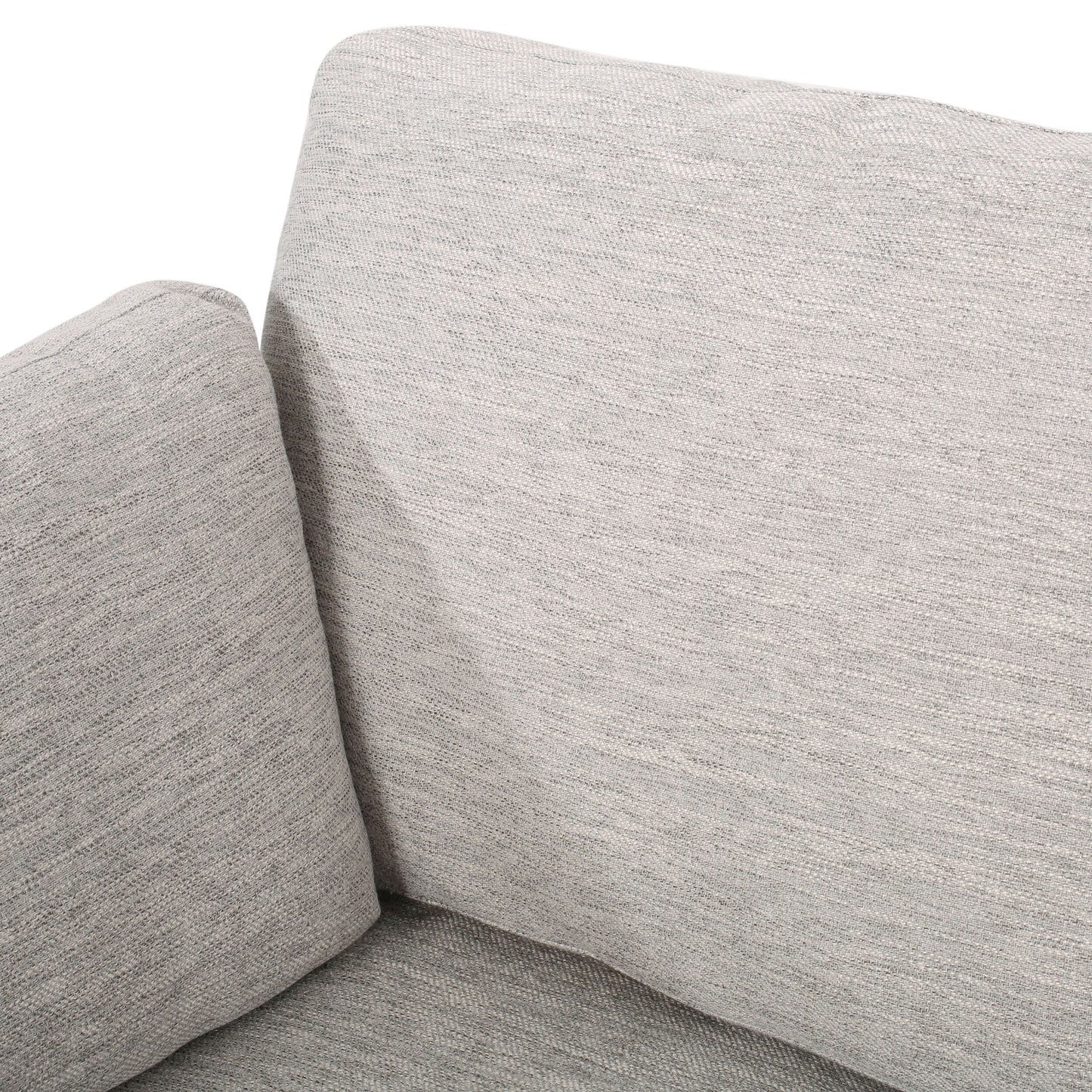 Light Grey Flared Arms 3-seater Sofa with Pillows