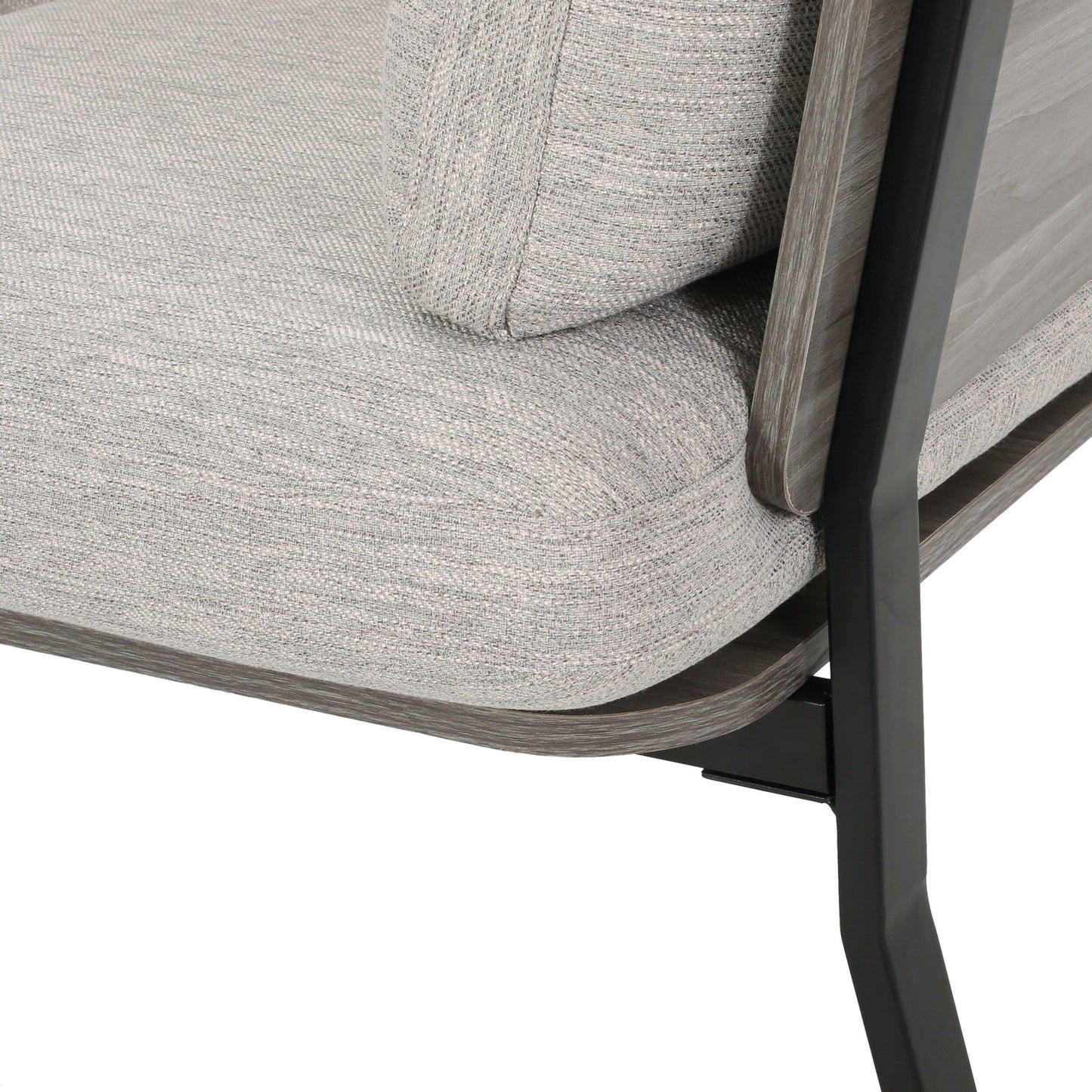 Light Grey Modern 80.25 3-seater Flared Arms Sofa with Pillows and Wood Legs for Living Room