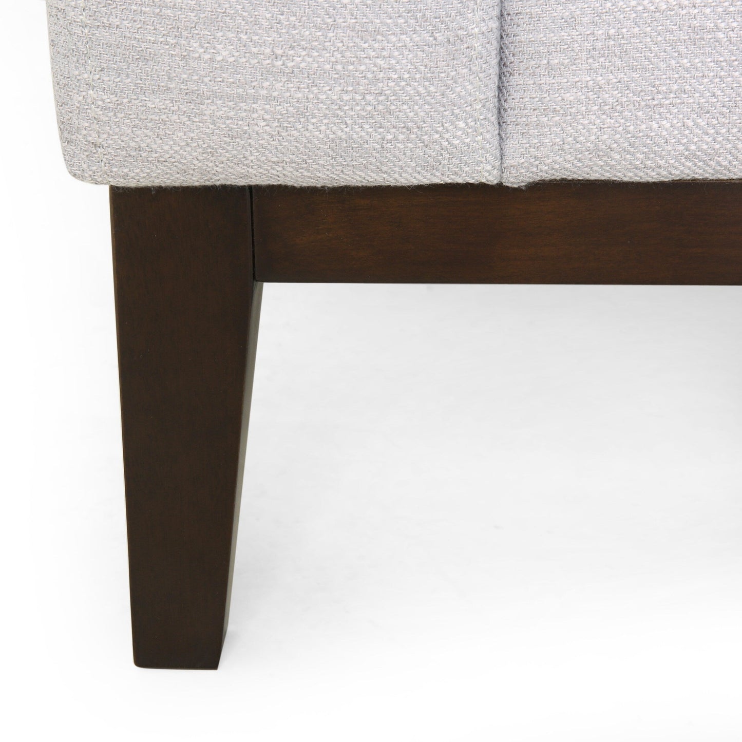 Light Grey Modern 80 3-seater Sofa with Wood Legs and Matching Pillows for Living Room