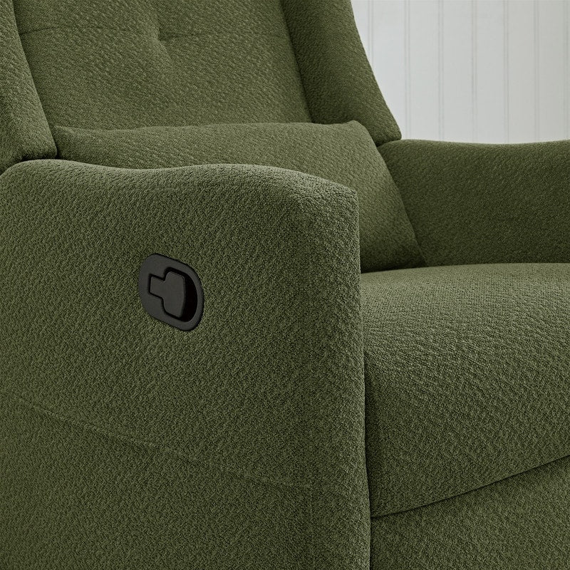 Lincoln Manual Swivel Glider Recliner with Lumbar Pillow