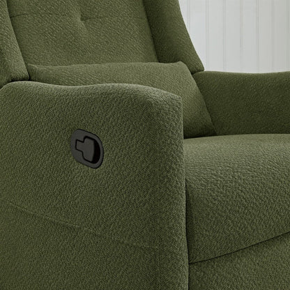 Lincoln Manual Swivel Glider Recliner with Lumbar Pillow