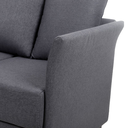 Linen 3-seater Detachable Sofa with Metal Frame
