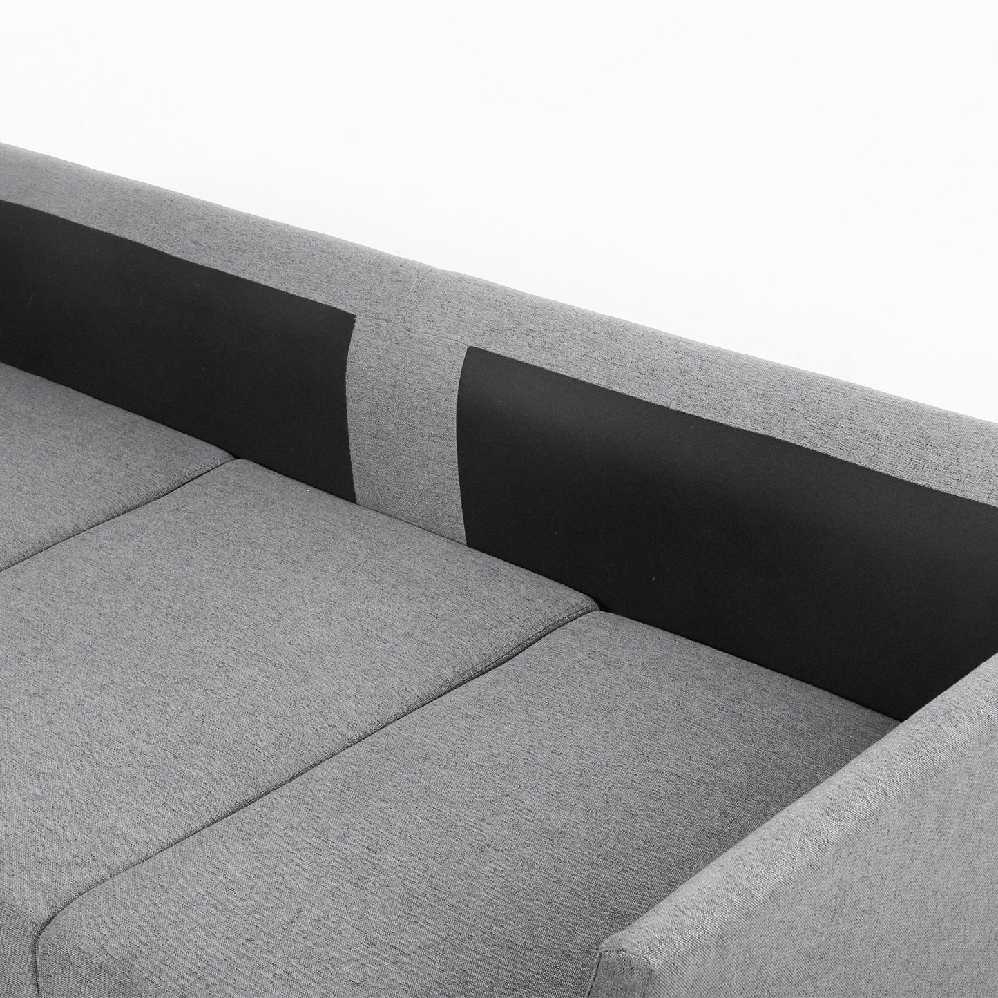 Linen 3-seater Detachable Sofa with Metal Frame