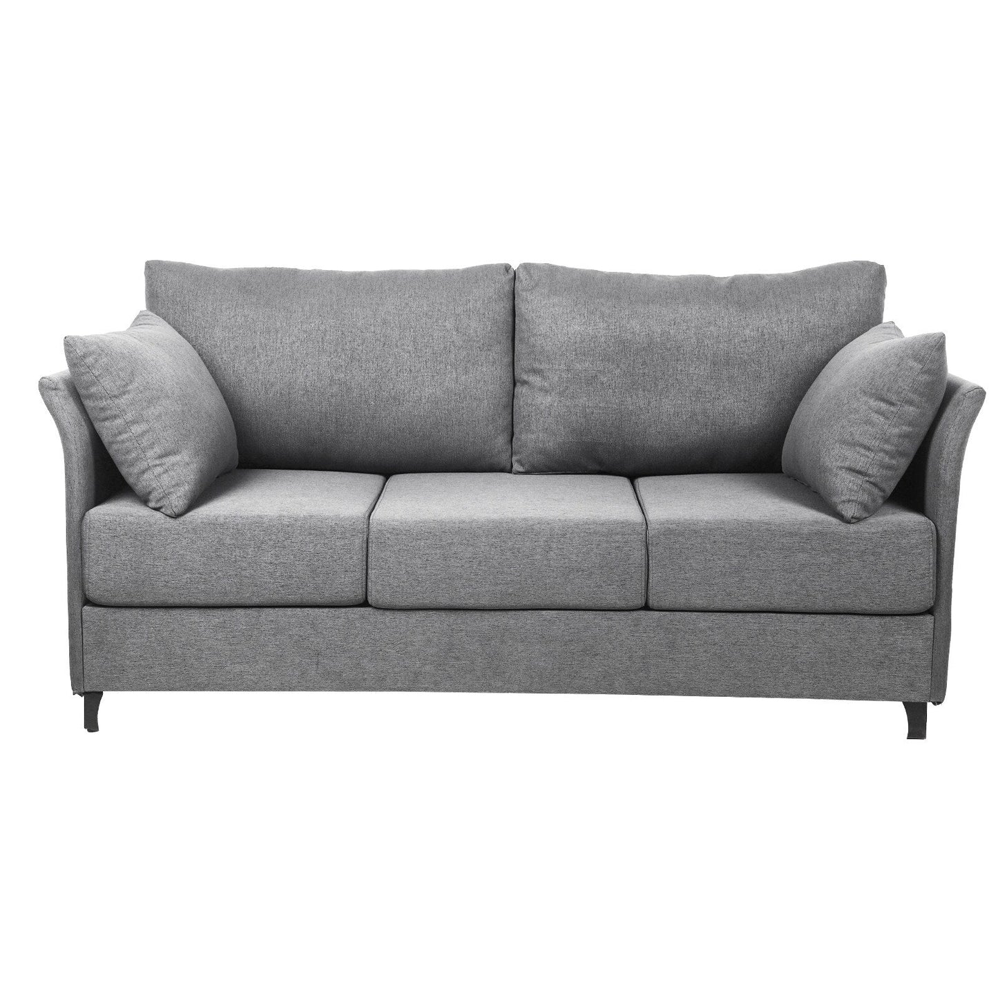 Linen 3-seater Detachable Sofa with Metal Frame