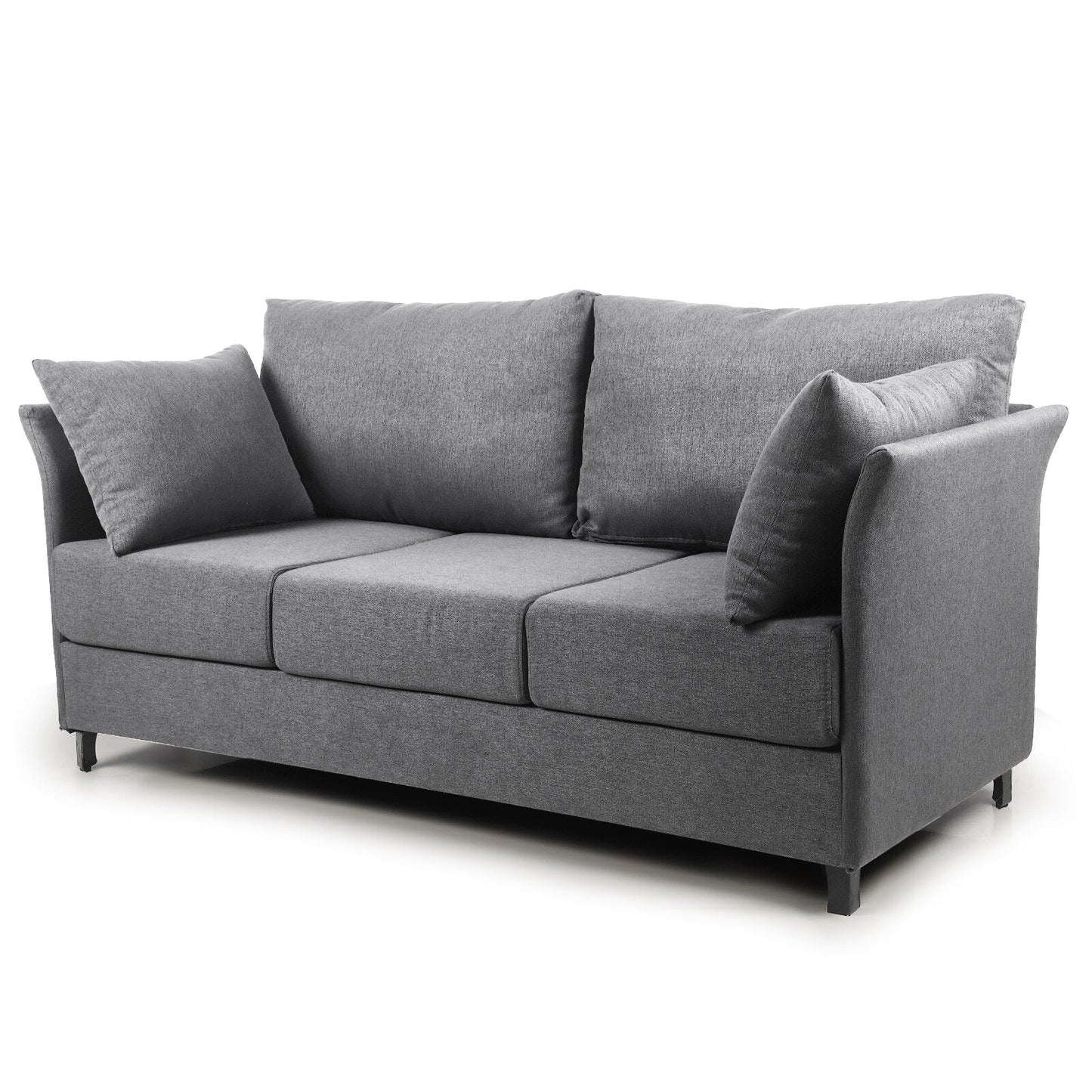 Linen 3-seater Detachable Sofa with Metal Frame
