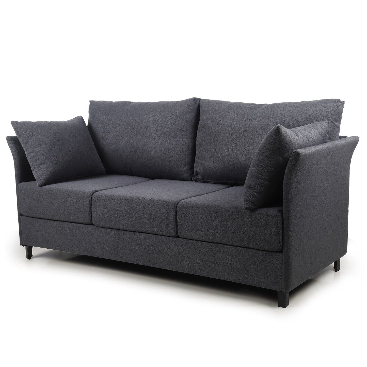 Linen 3-seater Detachable Sofa with Metal Frame