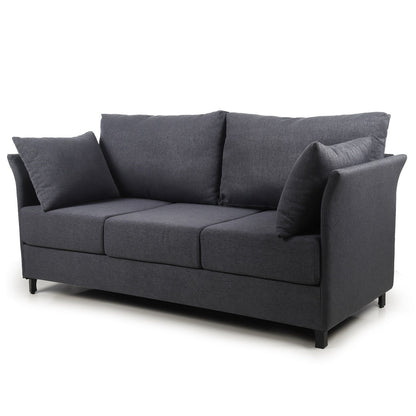 Linen 3-seater Detachable Sofa with Metal Frame