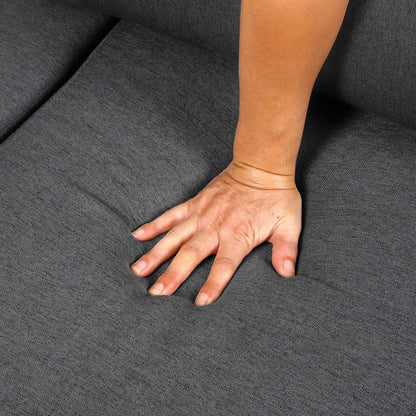 Linen 3-seater Detachable Sofa with Metal Frame