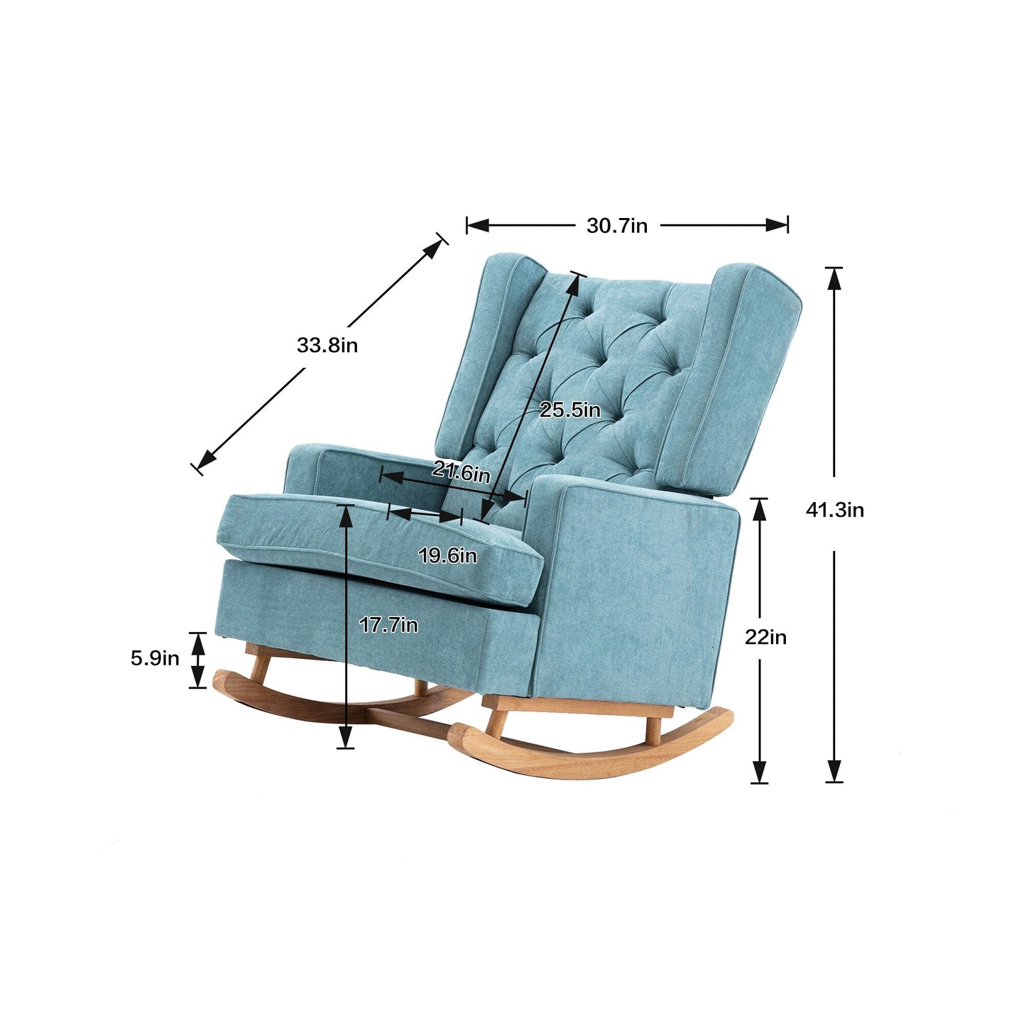 Living Room Comfortable Rocking Chair Accent Chair
