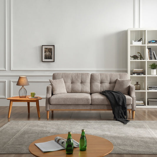 Living Space Waterproof Fabric 3-Seater Sofa with USB Charge Port