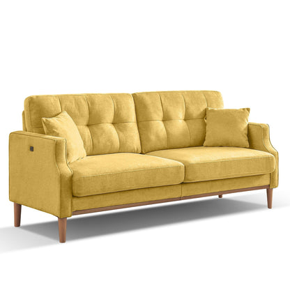 Living Space Waterproof Fabric 3-Seater Sofa with USB Charge Port