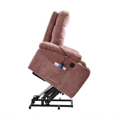 Liyasi Electric Power Lift Recliner Chair Sofa with Massage and Heat for Elderly