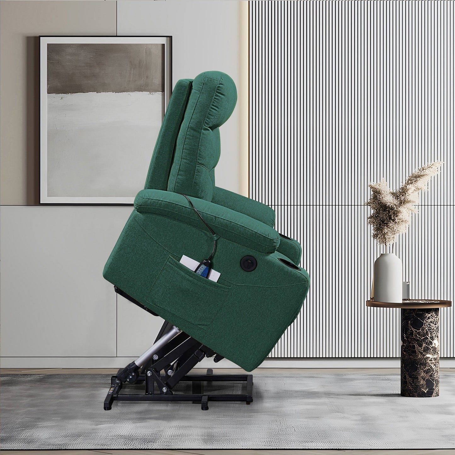 Liyasi Electric Power Lift Recliner Chair Sofa with Massage and Heat for Elderly