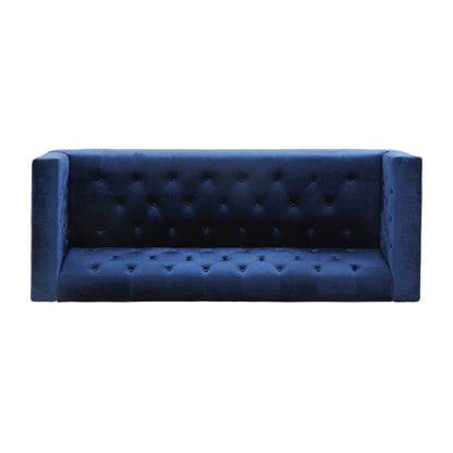 Loomis Contemporary Velvet 3-Seater Sofa by Christopher Knight Home