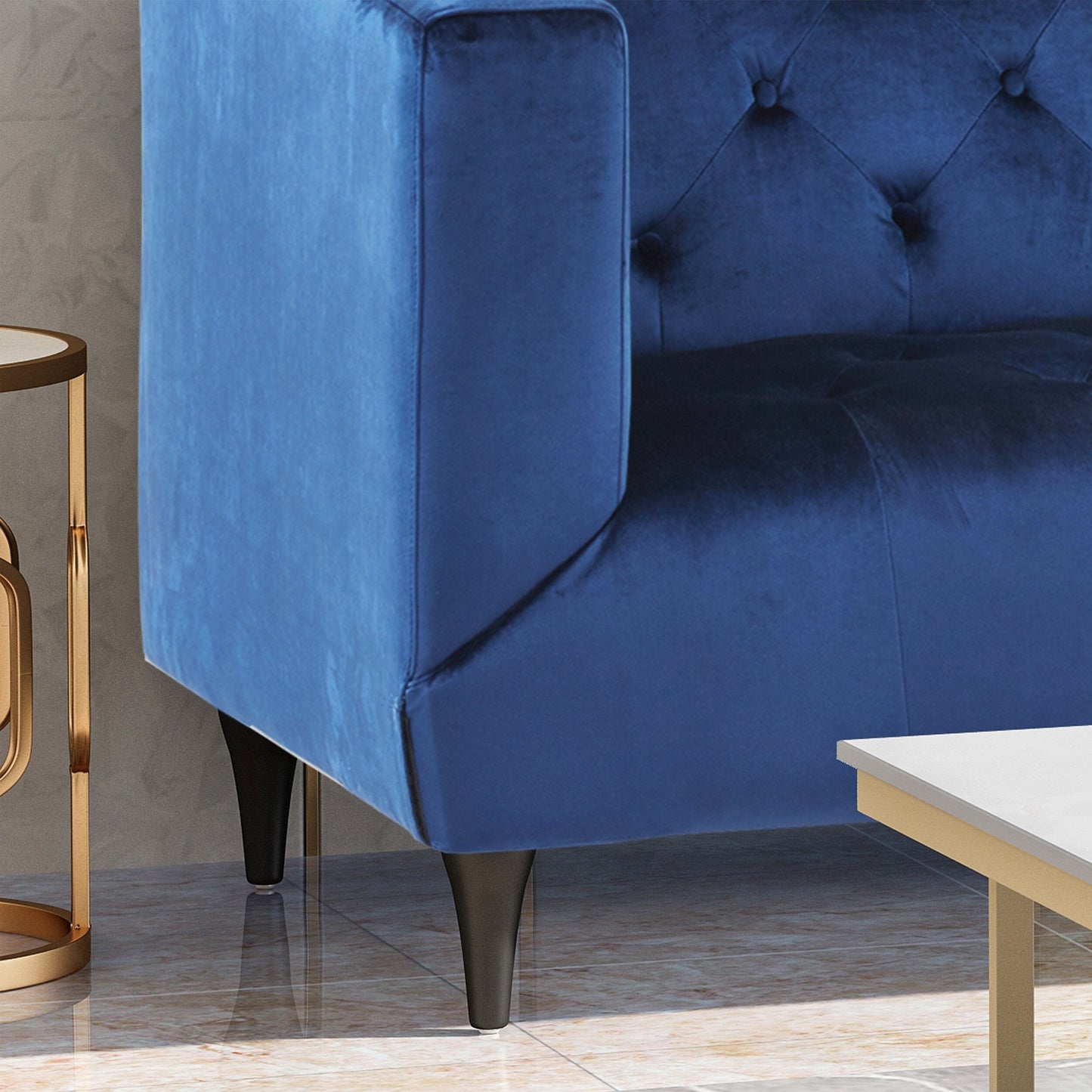 Loomis Contemporary Velvet 3-Seater Sofa by Christopher Knight Home