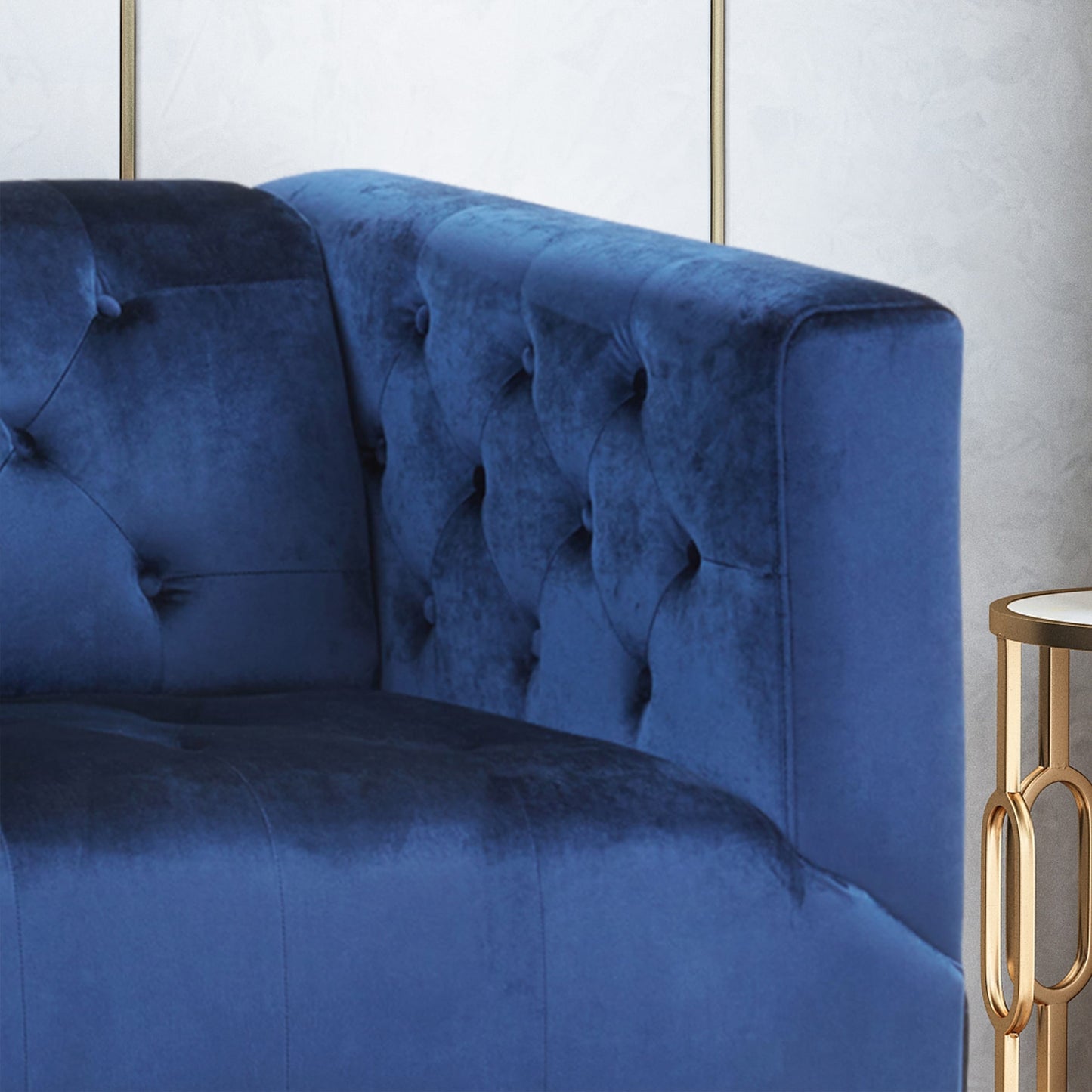 Loomis Contemporary Velvet 3-Seater Sofa by Christopher Knight Home