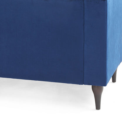 Loomis Contemporary Velvet 3-Seater Sofa by Christopher Knight Home