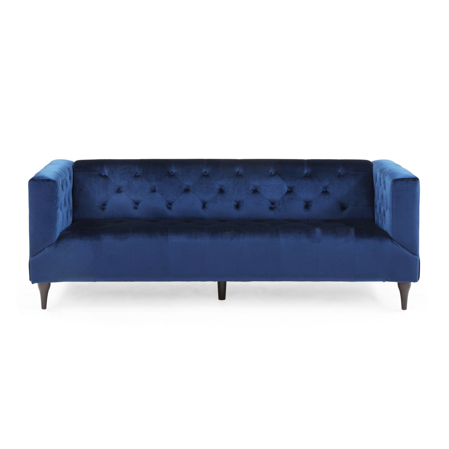 Loomis Contemporary Velvet 3-Seater Sofa by Christopher Knight Home
