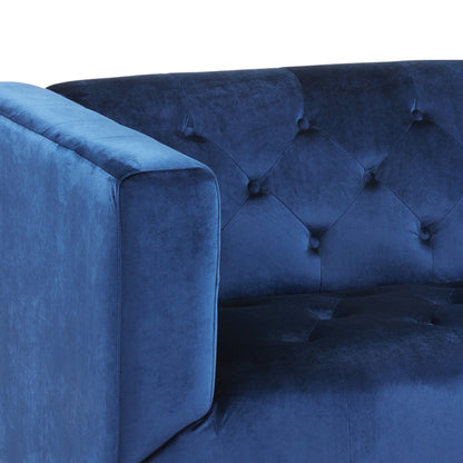 Loomis Contemporary Velvet 3-Seater Sofa by Christopher Knight Home