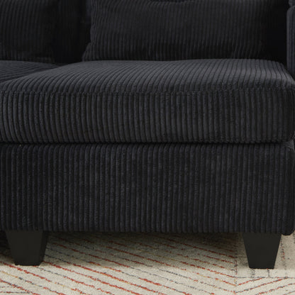 Loveseat Sofa Sofa Bed Corduroy Sleeper Sofa with USB Ports
