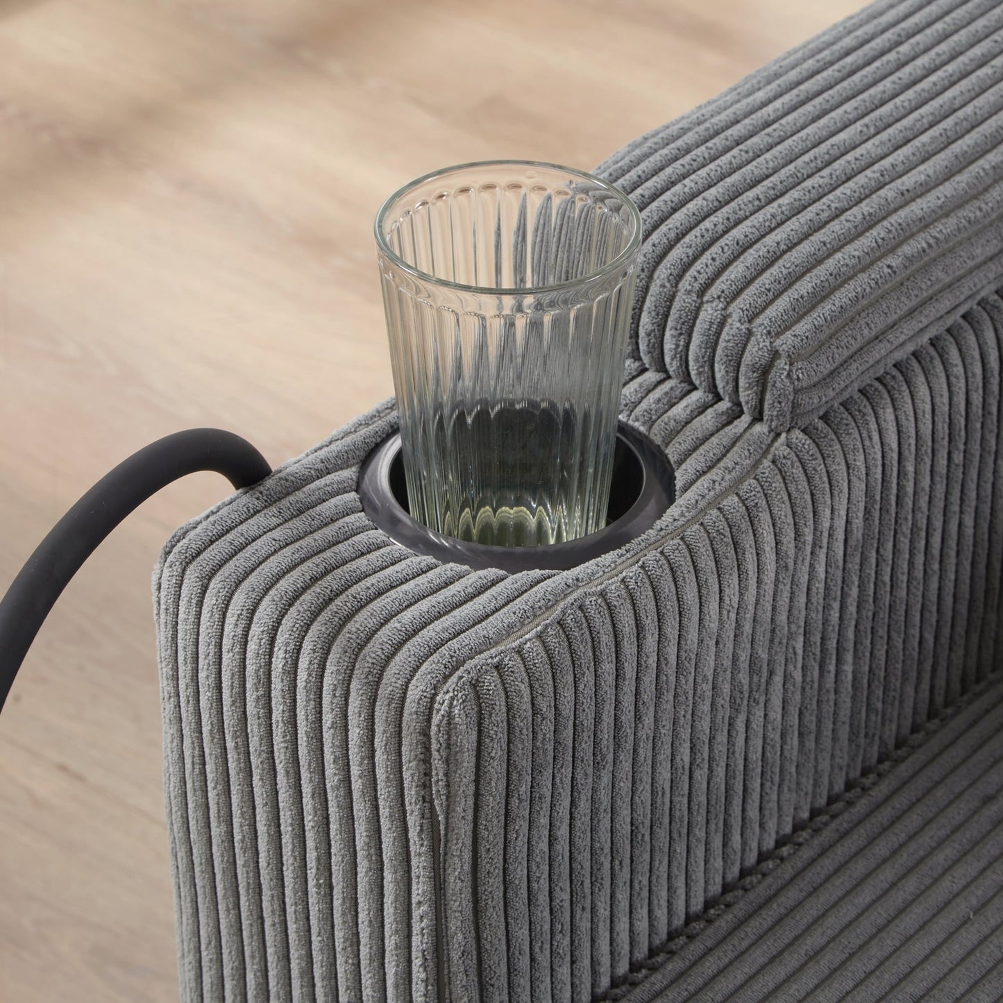 Loveseat Sofa Sofa Bed Corduroy Sleeper Sofa with USB Ports