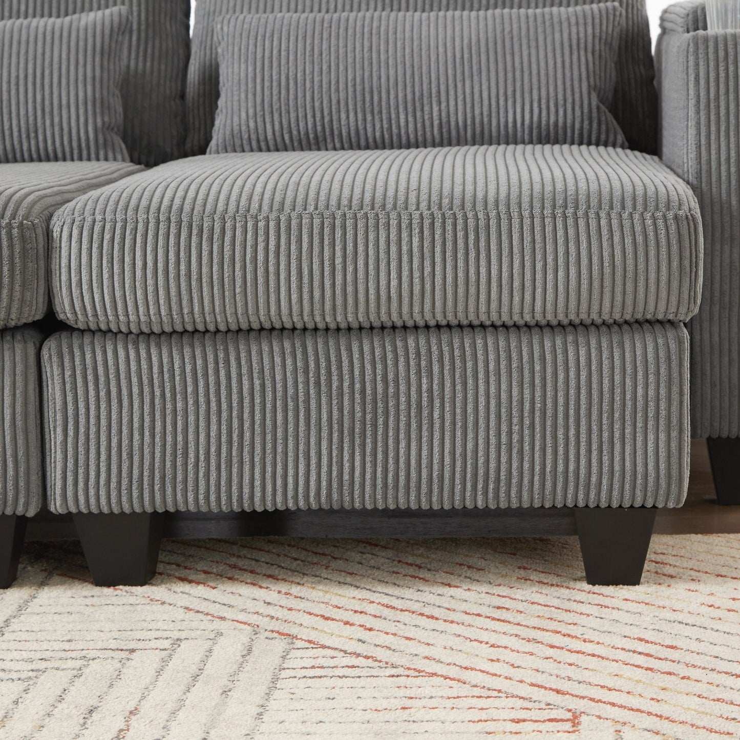 Loveseat Sofa Sofa Bed Corduroy Sleeper Sofa with USB Ports