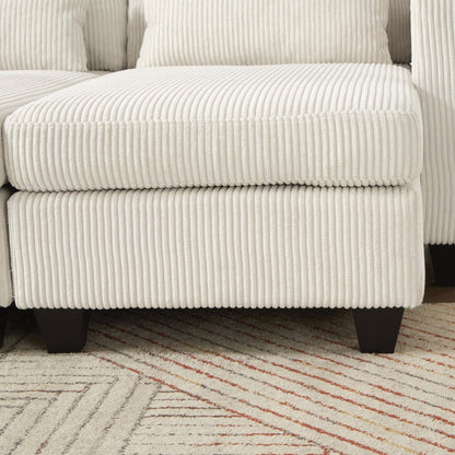 Loveseat Sofa Sofa Bed Corduroy Sleeper Sofa with USB Ports