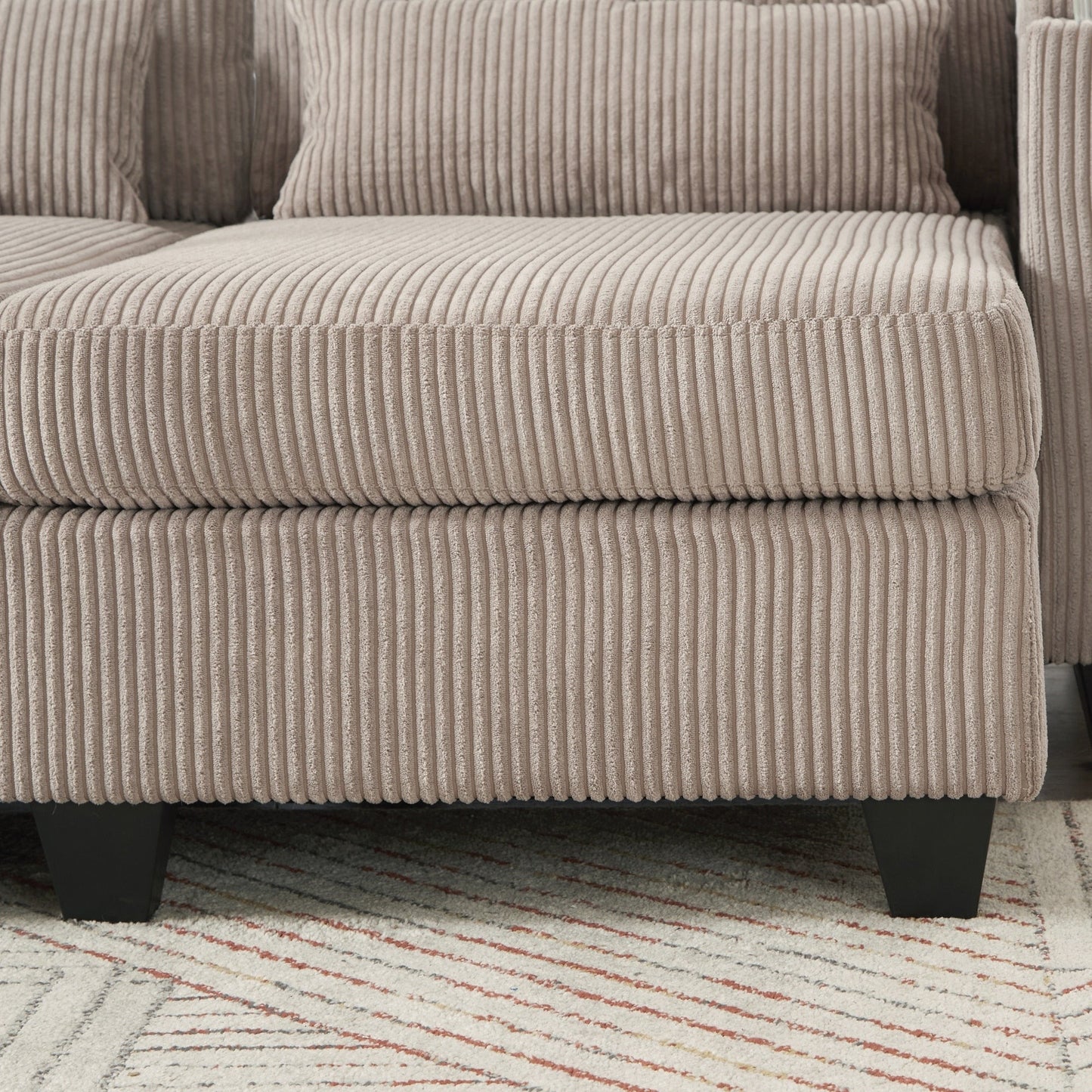 Loveseat Sofa Sofa Bed Corduroy Sleeper Sofa with USB Ports