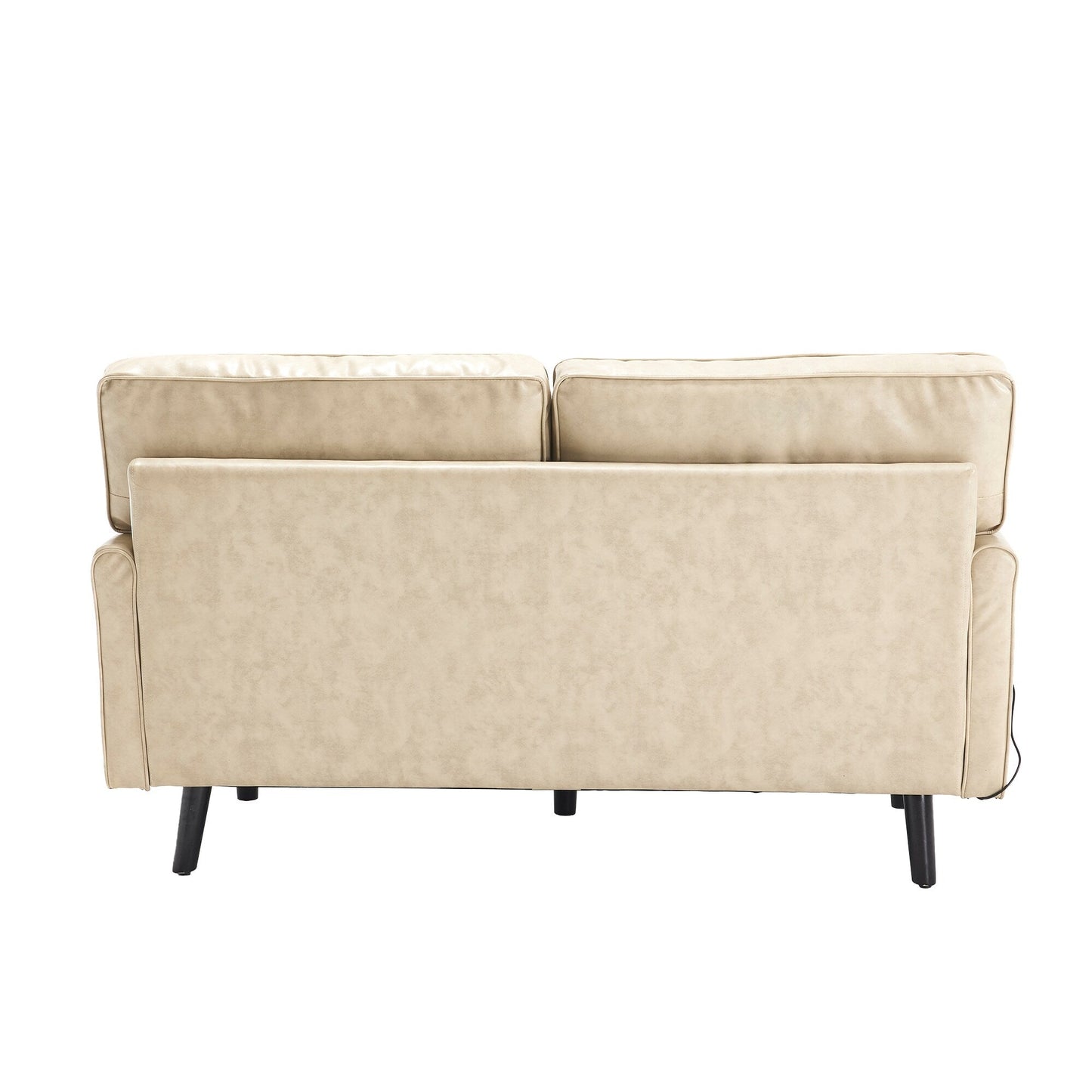Loveseat Sofa, 2 Seater Sofa Couches for Living Room, Small Couch with USB & Removable Pillow Cover